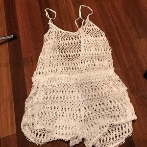 Netted romper